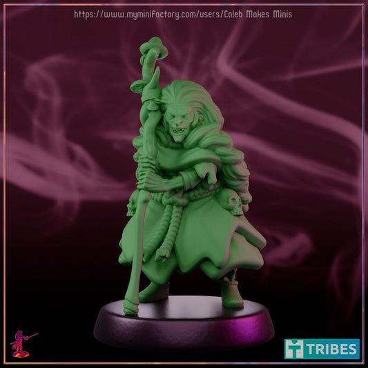 Granny Gundigar the Hag - Caleb Makes Minis - 28mm / 32mm / 36mm