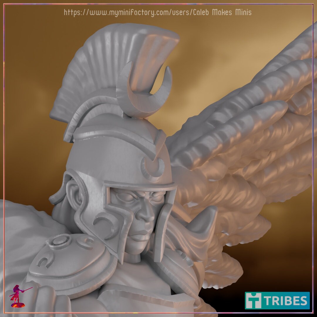 Ketriela the Moon Warrior - Caleb Makes Minis - 28mm / 32mm / 36mm