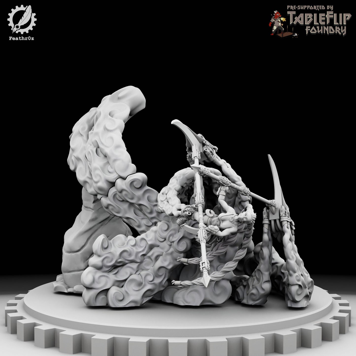 Aurora Vanguard Polearm Commanders - Feathr0z - 32mm