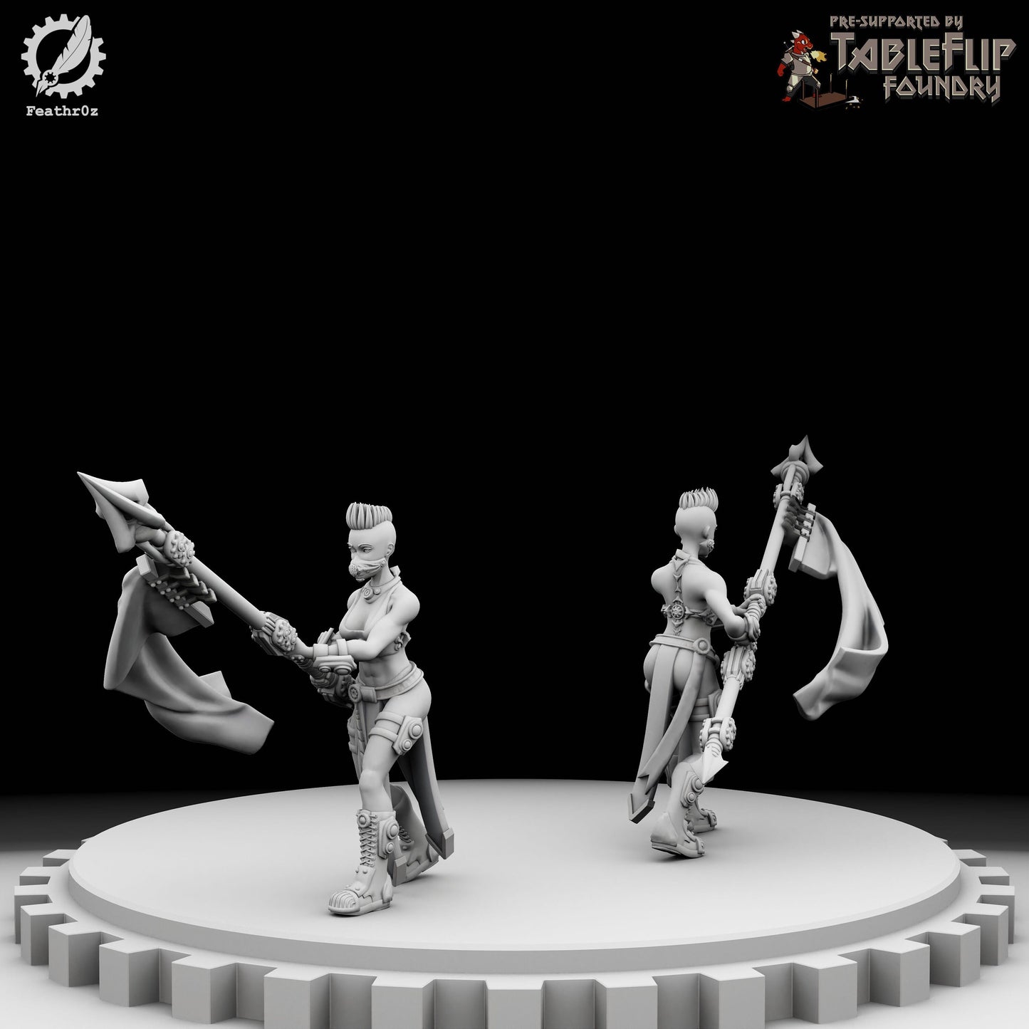 Aurora Vanguard Polearm Units - Feathr0z - 32mm
