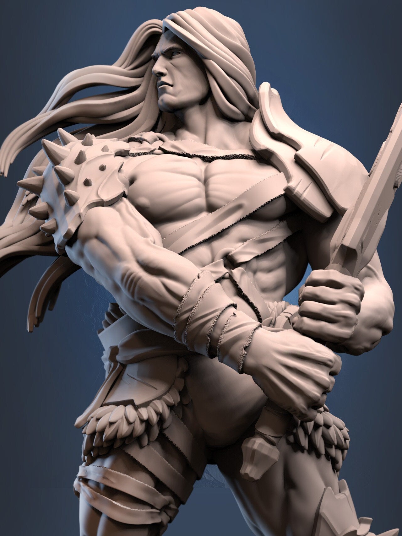 Fighter (War Armor Set) - DraGun Studios - 28mm / 32mm / 36mm / 75mm