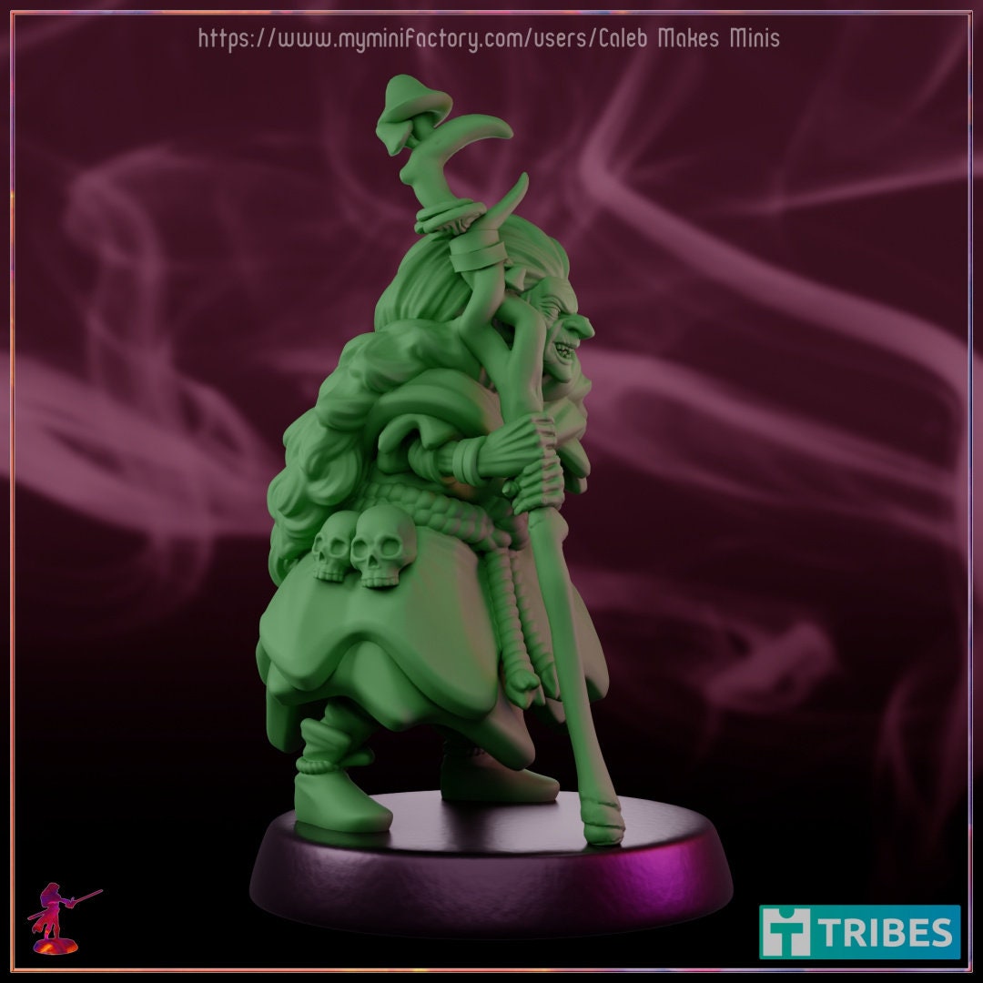 Granny Gundigar the Hag - Caleb Makes Minis - 28mm / 32mm / 36mm