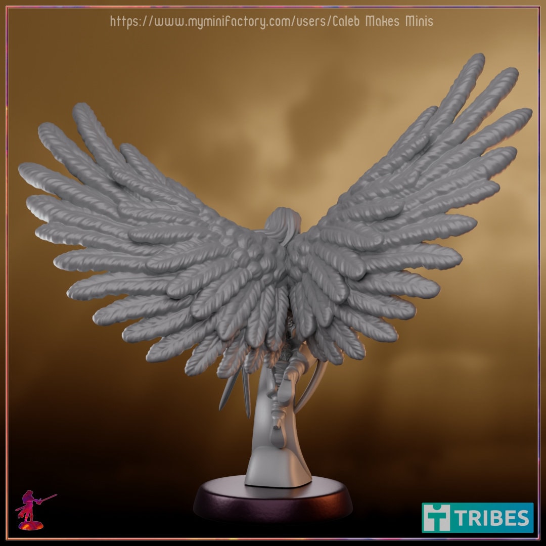 Ketriela the Moon Warrior - Caleb Makes Minis - 28mm / 32mm / 36mm