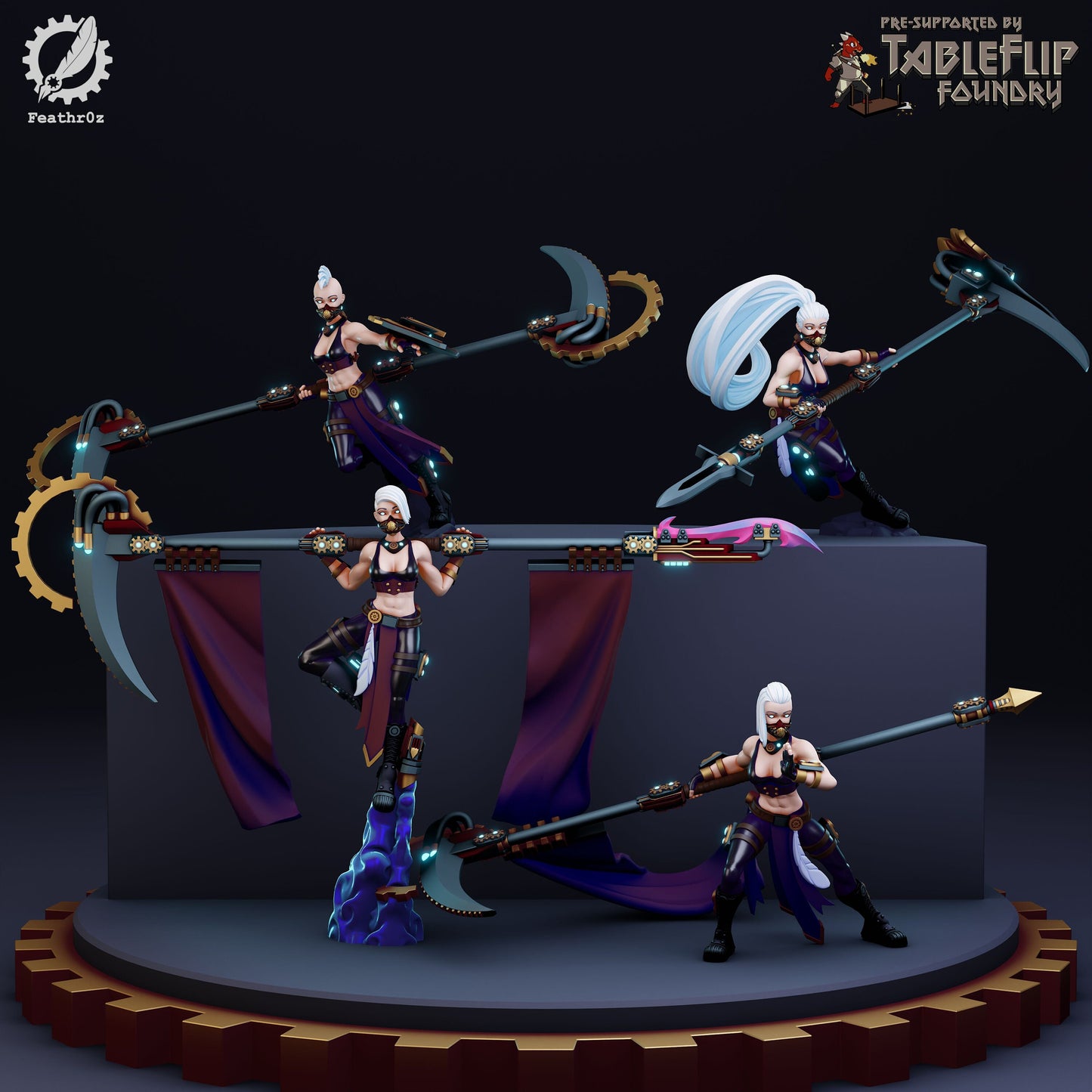 Aurora Vanguard Polearm Units - Feathr0z - 32mm