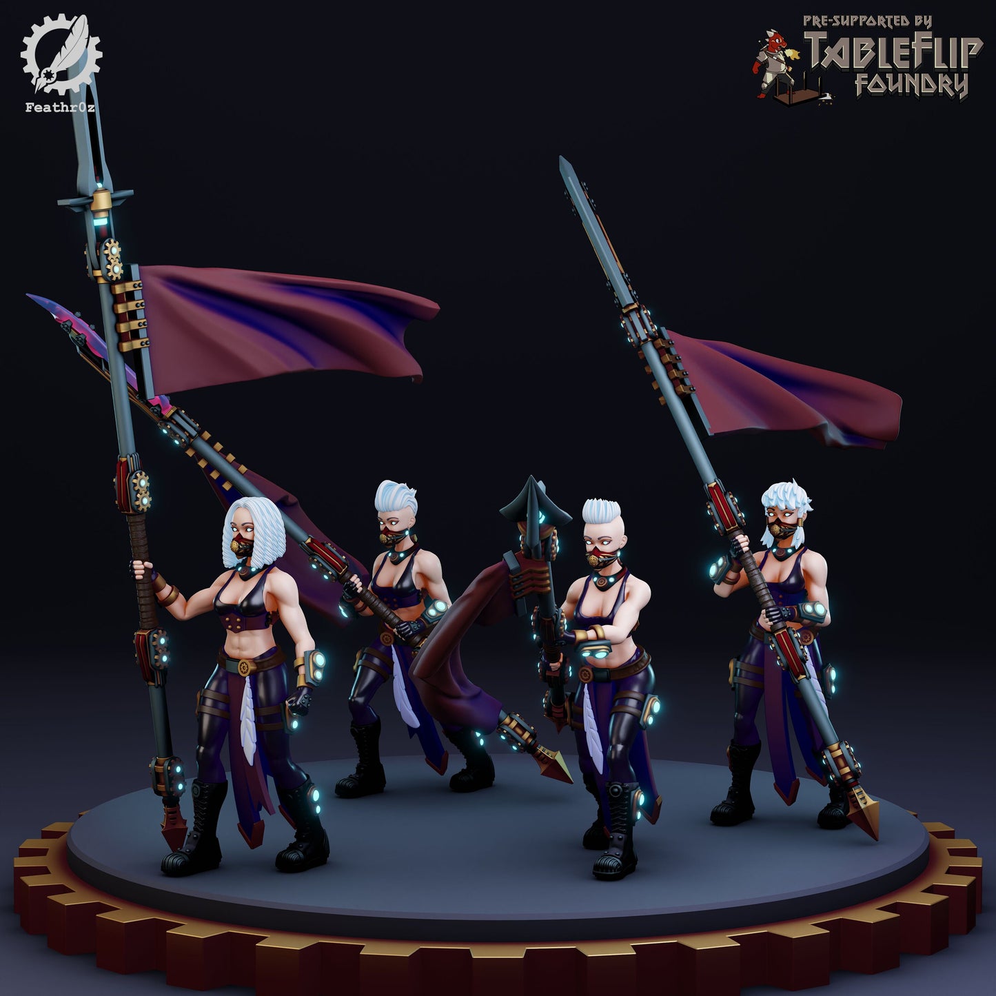 Aurora Vanguard Polearm Units - Feathr0z - 32mm