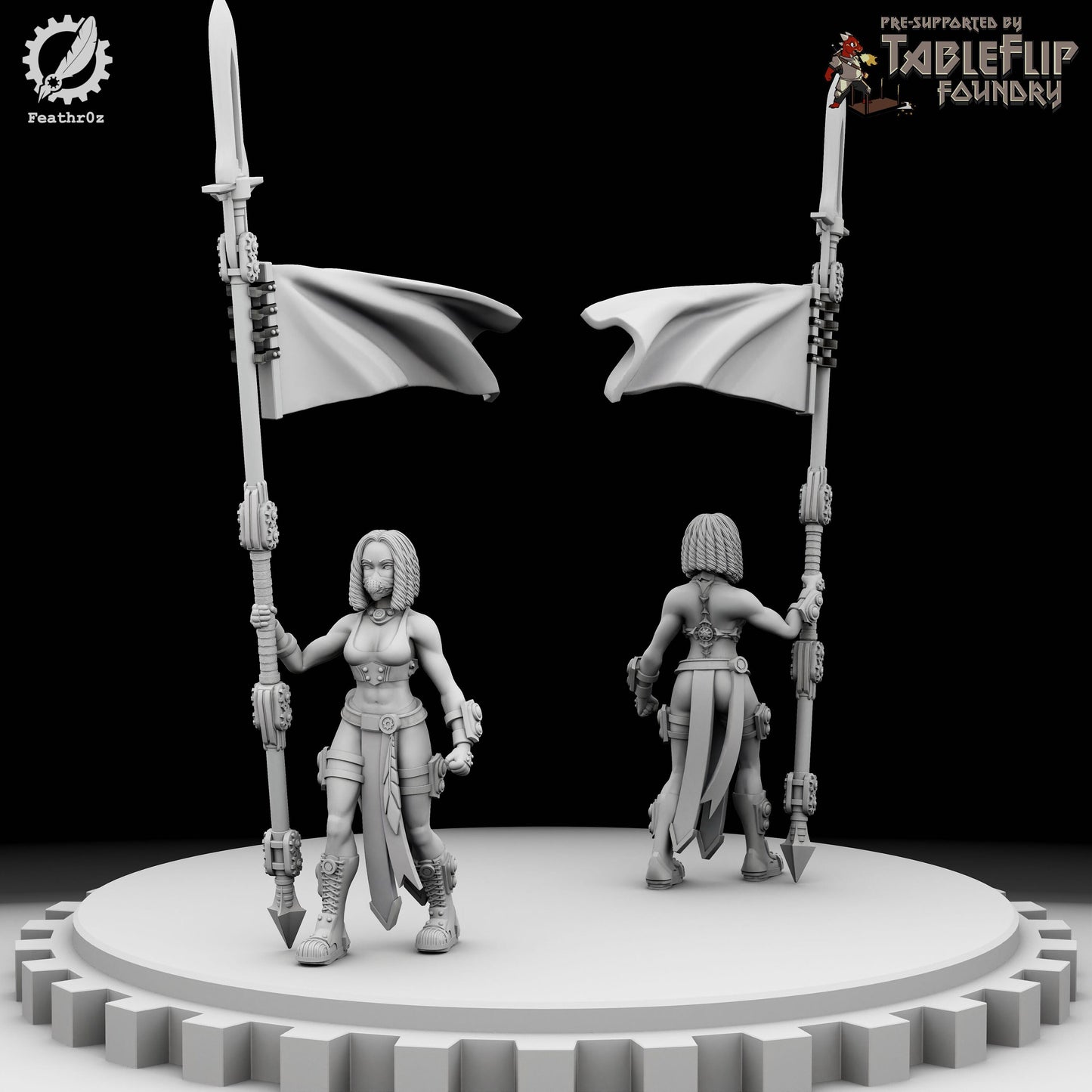 Aurora Vanguard Polearm Units - Feathr0z - 32mm