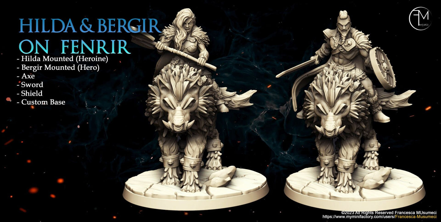 Fenrir the Wolf - Francesca Musumeci - 28mm / 32mm / 36mm