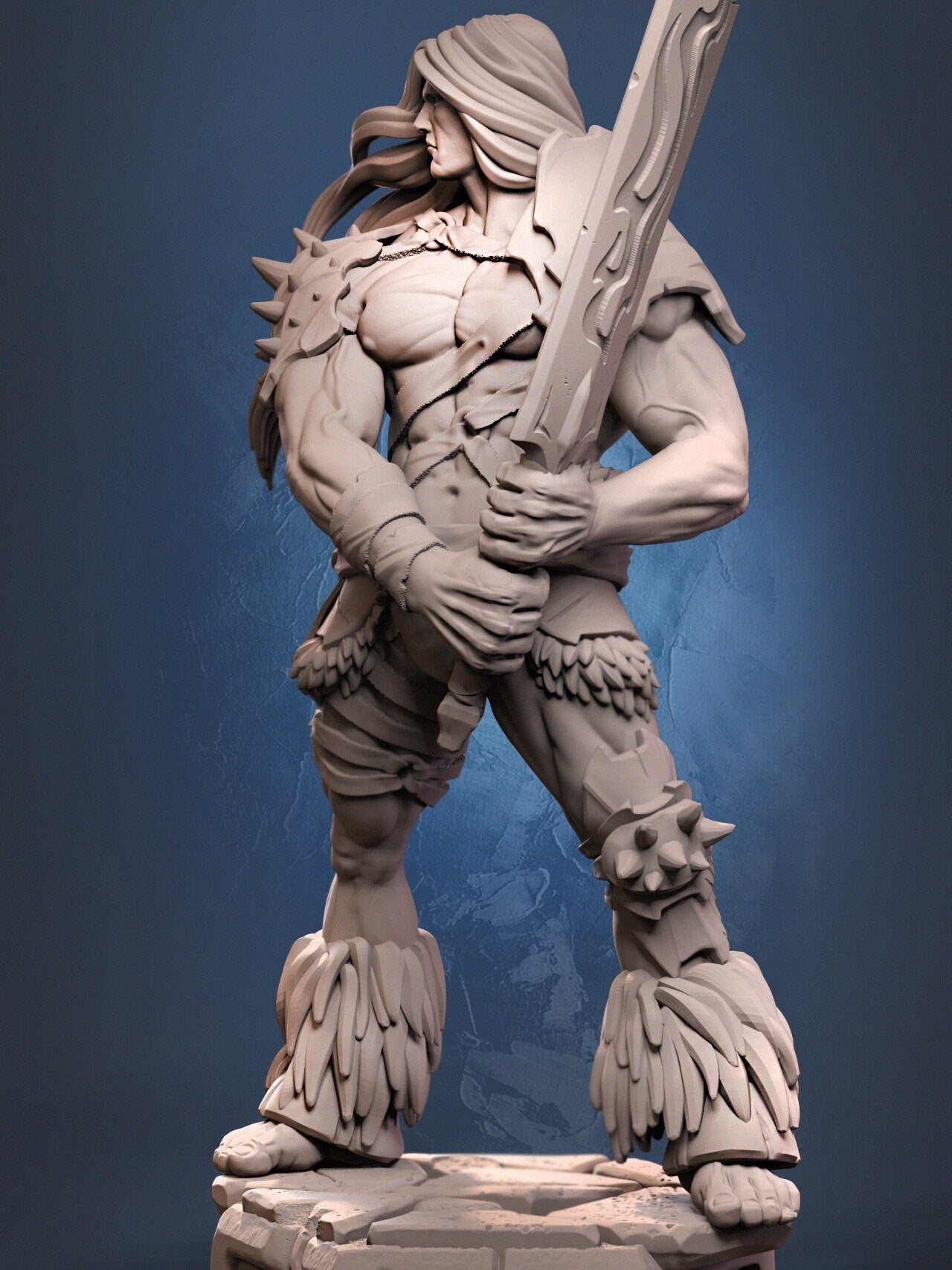 Fighter (War Armor Set) - DraGun Studios - 28mm / 32mm / 36mm / 75mm