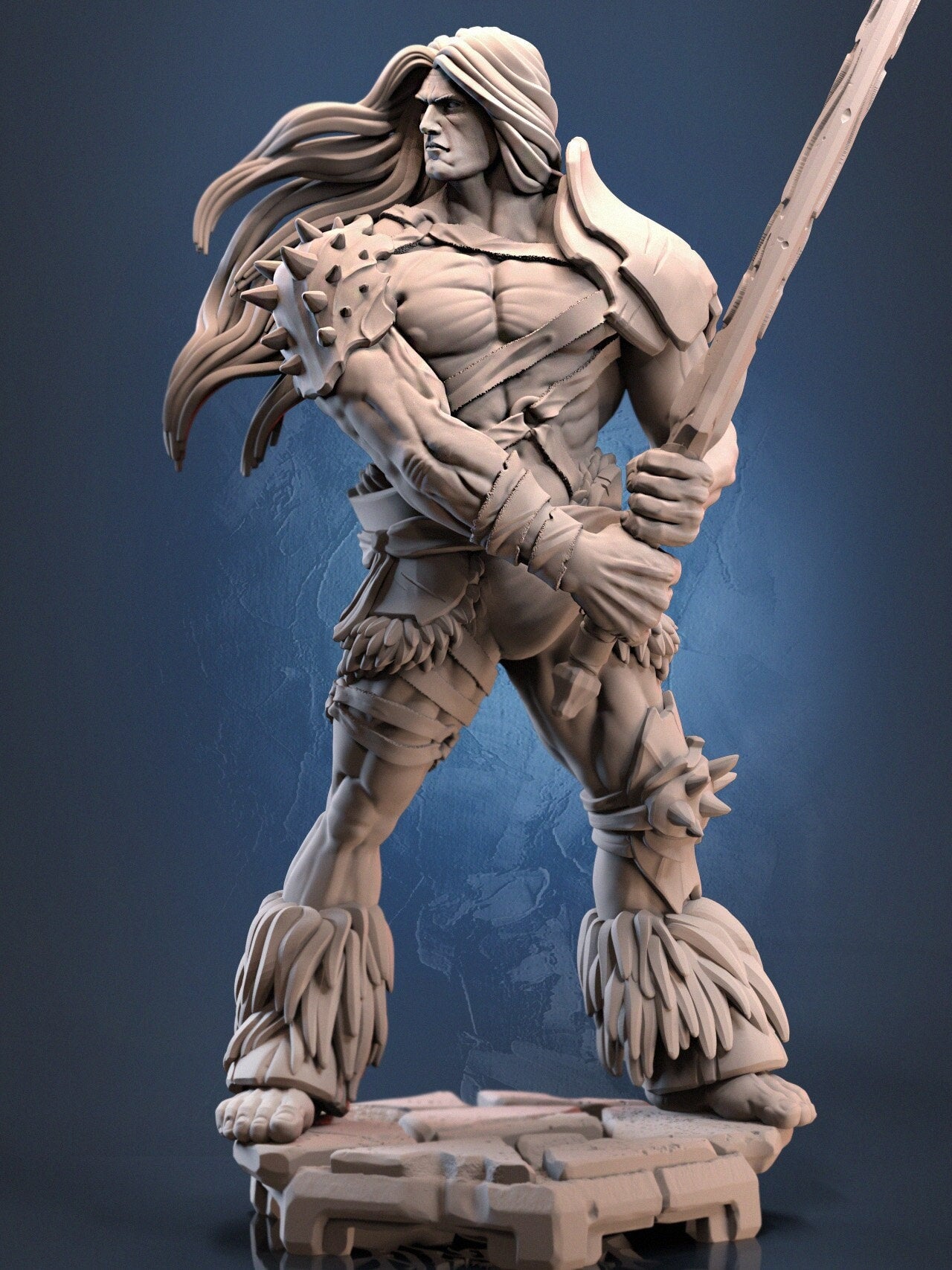 Fighter (War Armor Set) - DraGun Studios - 28mm / 32mm / 36mm / 75mm
