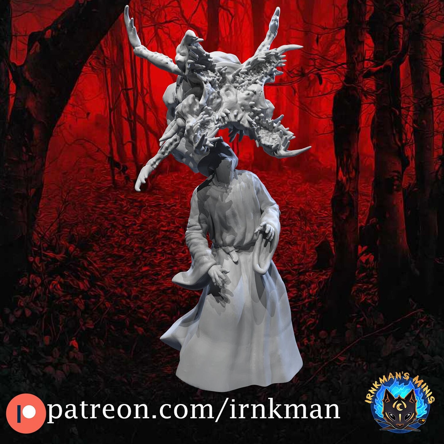Jaw Head Miniature - Irnkman's Minis - 28mm / 32mm / 36mm