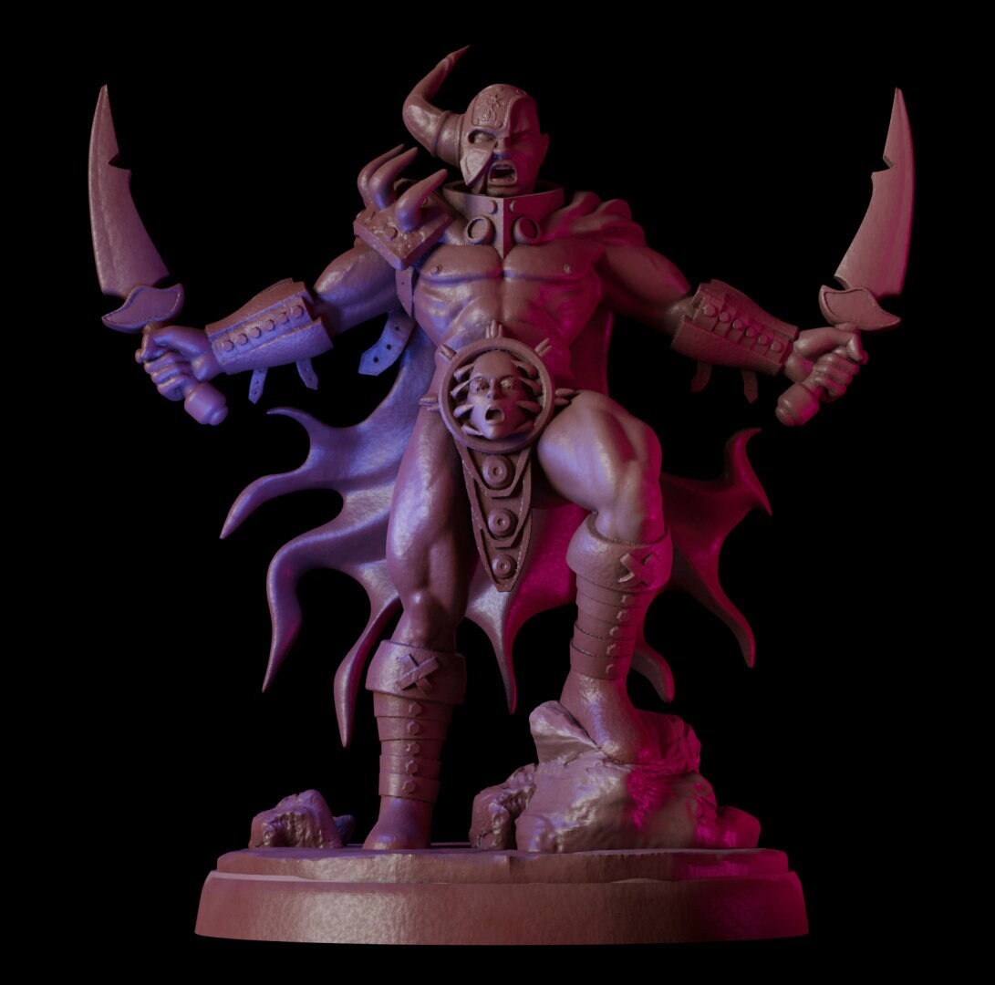 Berserker - CeleSTL Minis - SaGaBorn Minis Vol. 1 - 28mm / 32mm / 36mm