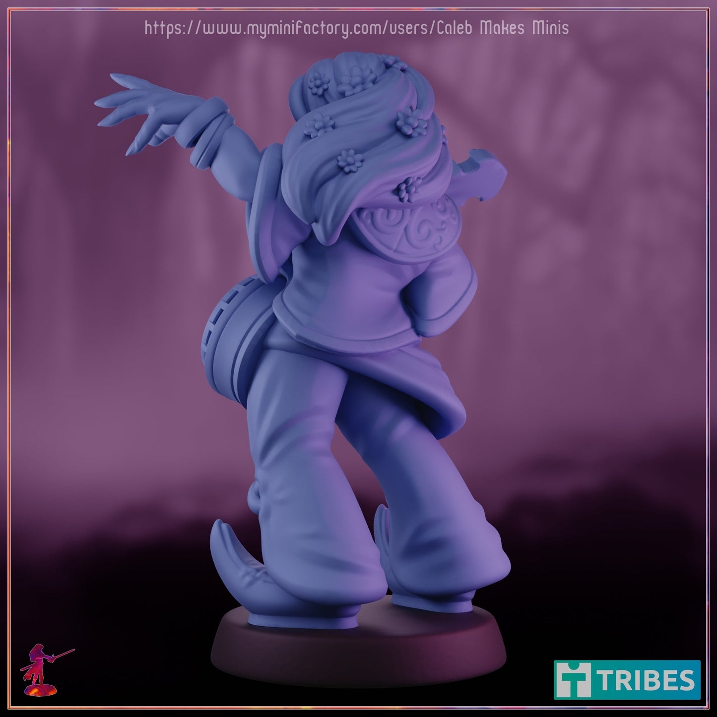 Firbolg Bard - Caleb Makes Minis - 28mm / 32mm / 36mm