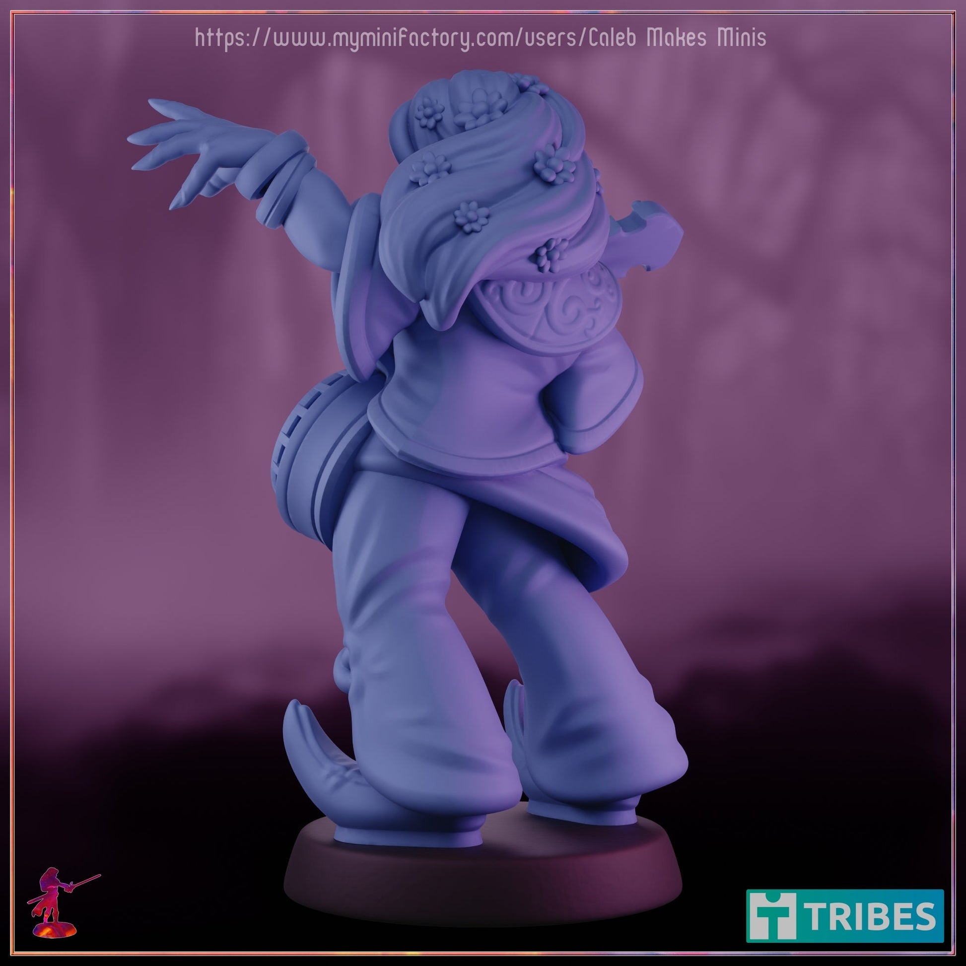 Firbolg Bard - Caleb Makes Minis - 28mm / 32mm / 36mm