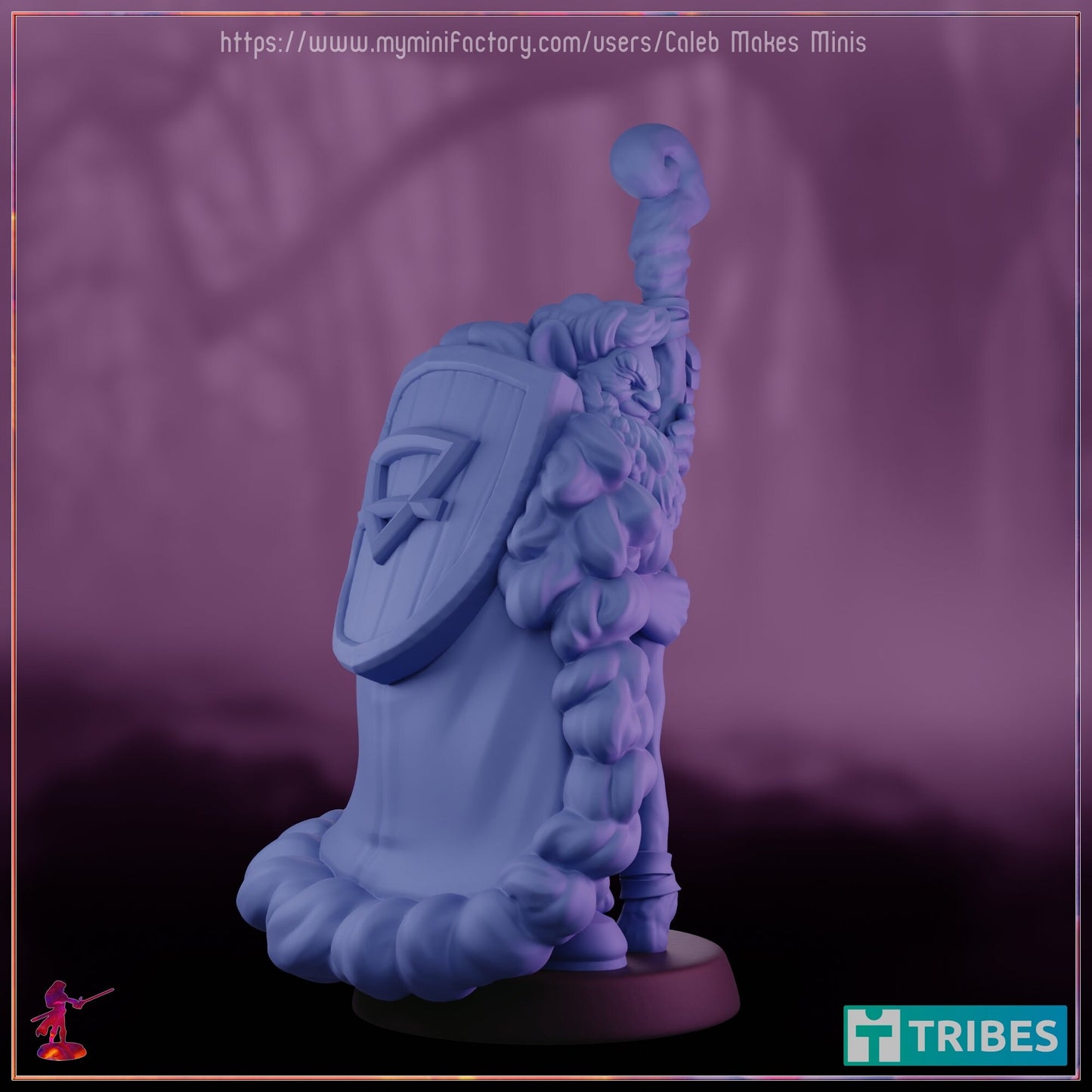 Firbolg Cleric - Caleb Makes Minis - 28mm / 32mm / 36mm