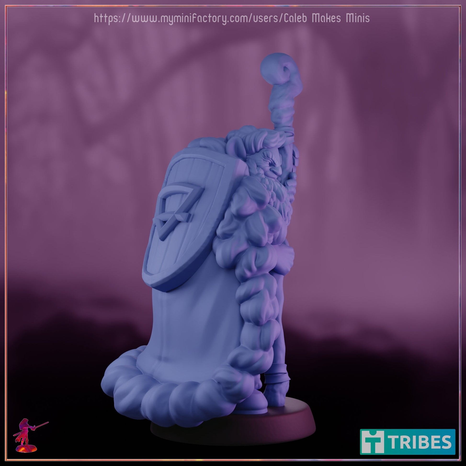 Firbolg Cleric - Caleb Makes Minis - 28mm / 32mm / 36mm