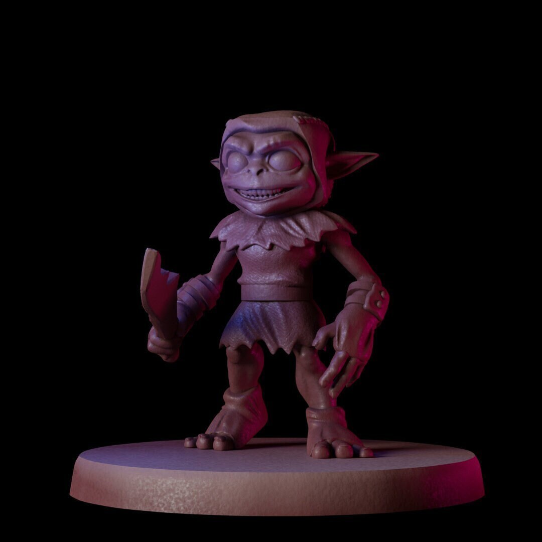 Boggart Short Sword - CeleSTL Minis - SaGaBorn Minis Vol. 1 - 28mm / 32mm / 36mm