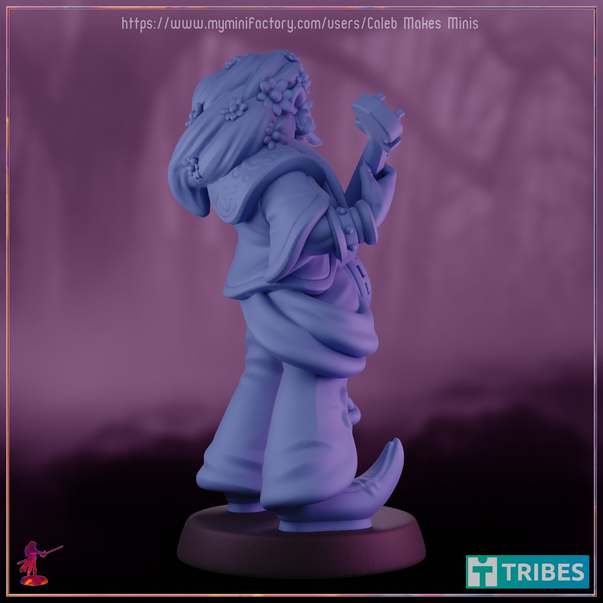 Firbolg Bard - Caleb Makes Minis - 28mm / 32mm / 36mm