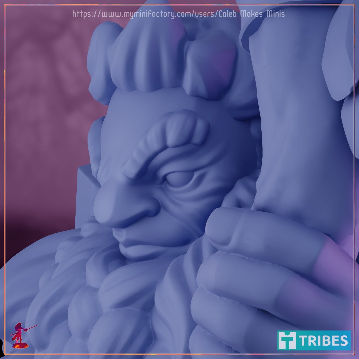 Firbolg Cleric - Caleb Makes Minis - 28mm / 32mm / 36mm