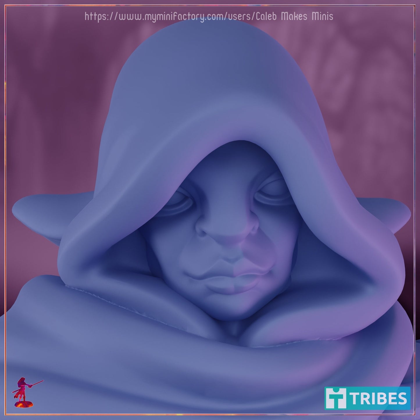 Firbolg Monk (Mask & No Mask Versions) - Caleb Makes Minis - 28mm / 32mm / 36mm