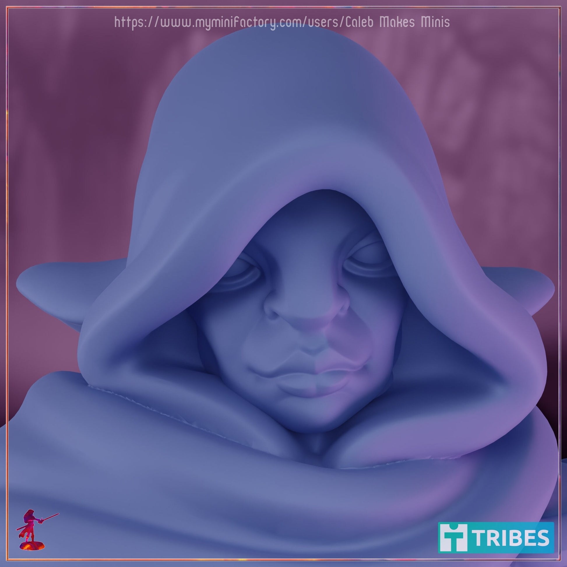 Firbolg Monk (Mask & No Mask Versions) - Caleb Makes Minis - 28mm / 32mm / 36mm