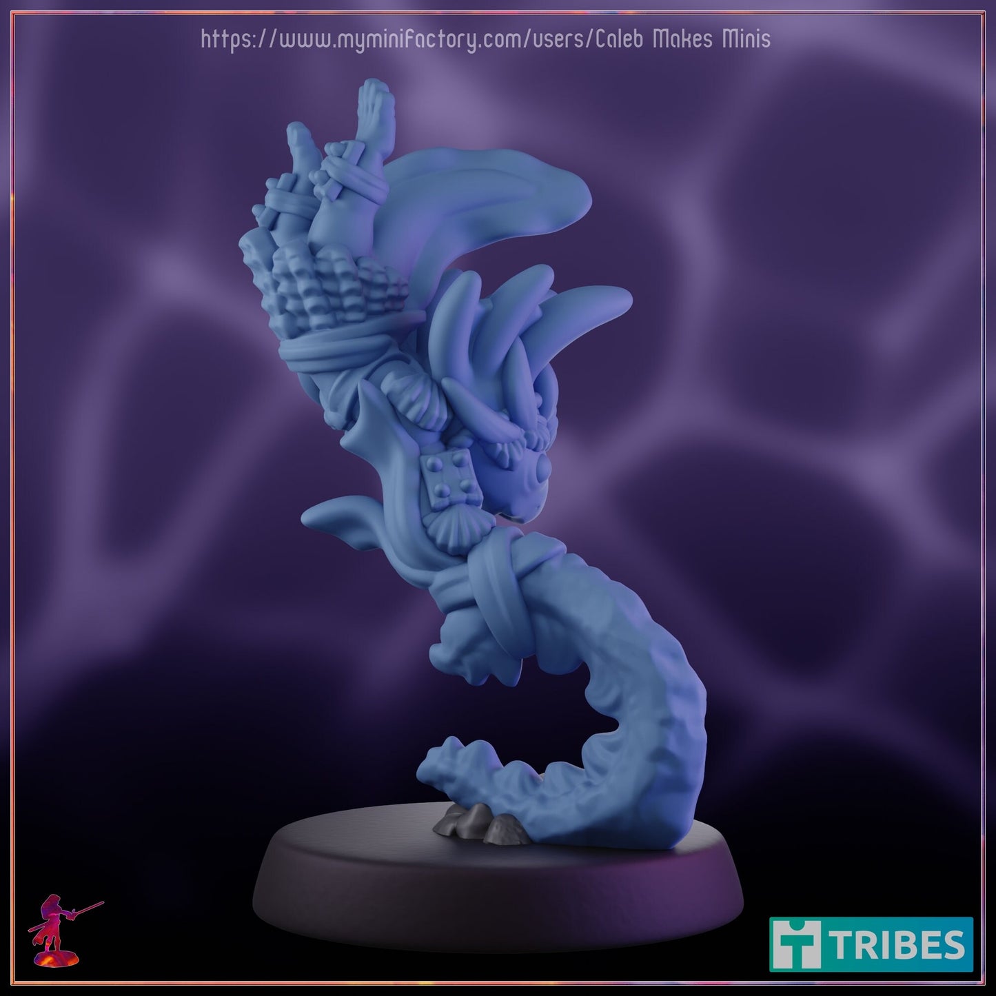 Axlotl Bloodhunter - Caleb Makes Minis - 28mm / 32mm / 36mm