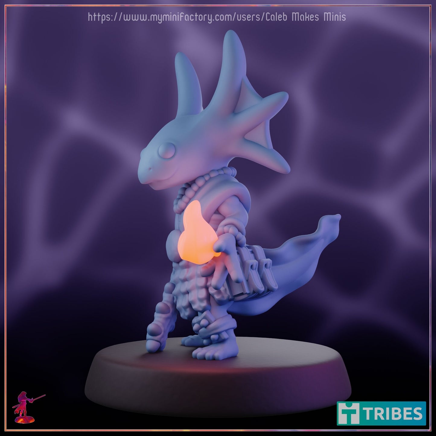 Axlotl Magus - Caleb Makes Minis - 28mm / 32mm / 36mm