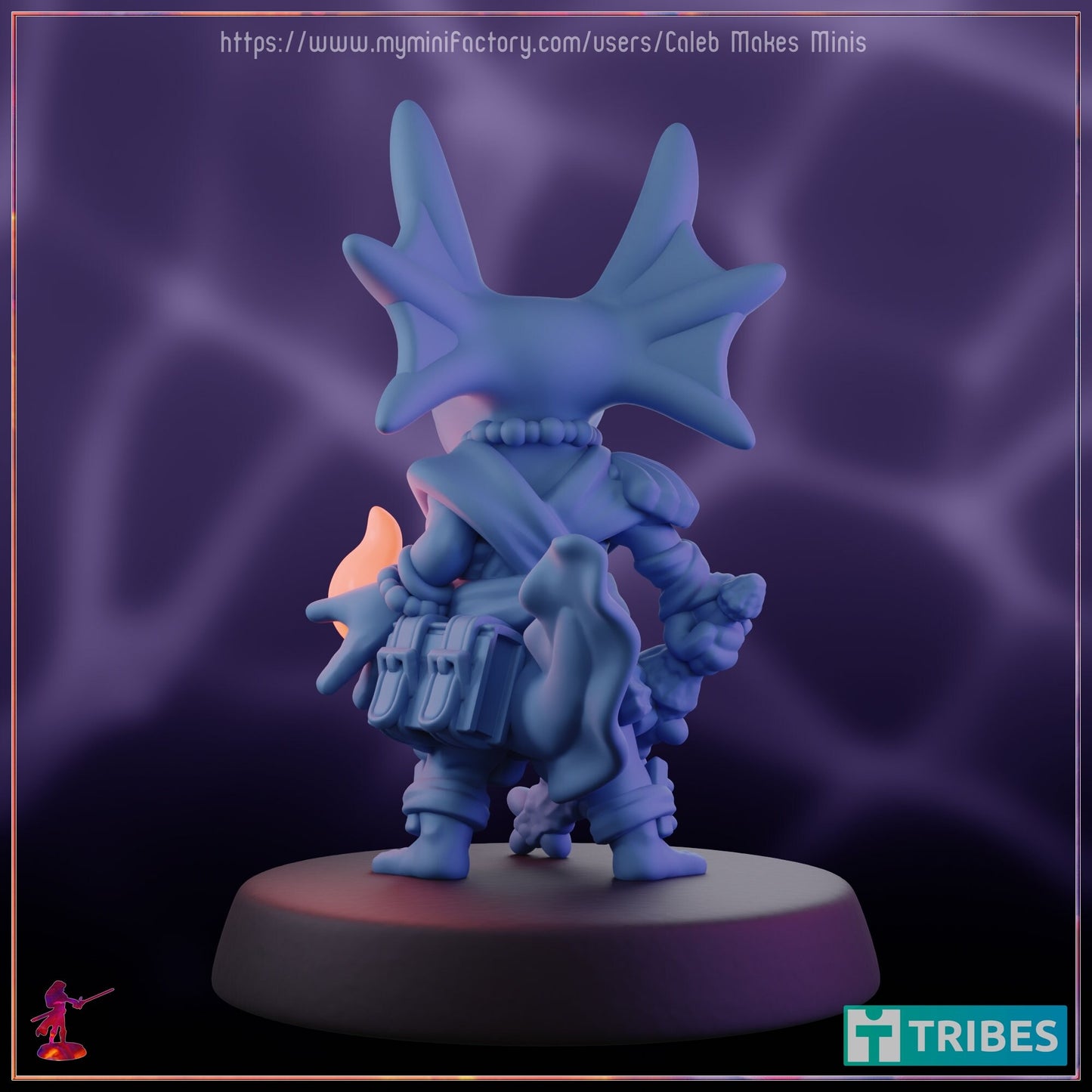 Axlotl Magus - Caleb Makes Minis - 28mm / 32mm / 36mm