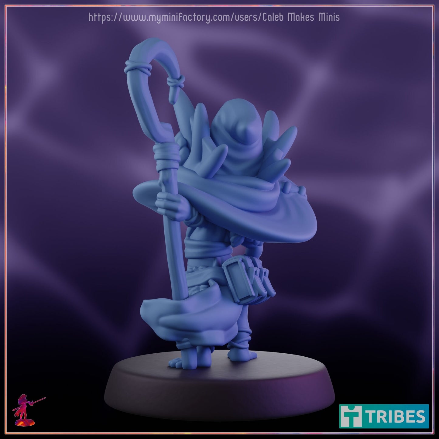 Axlotl Witch - Caleb Makes Minis - 28mm / 32mm / 36mm