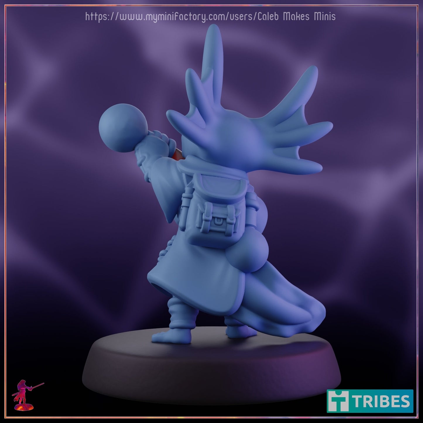 Axlotl Alchemist - Caleb Makes Minis - 28mm / 32mm / 36mm