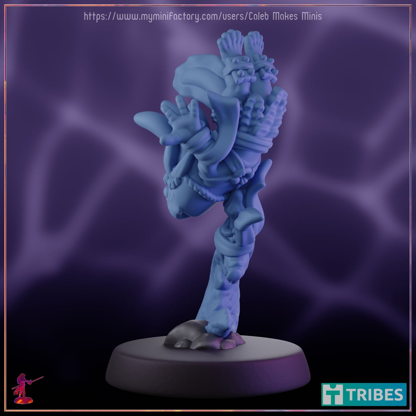 Axlotl Bloodhunter - Caleb Makes Minis - 28mm / 32mm / 36mm