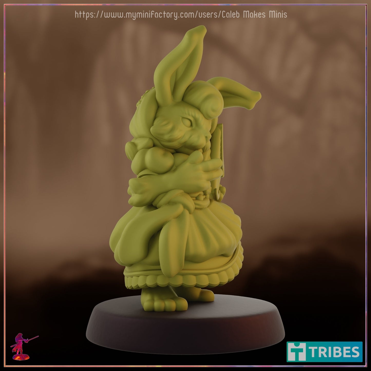 Harengon Harper - Caleb Makes Minis - 28mm / 32mm / 36mm