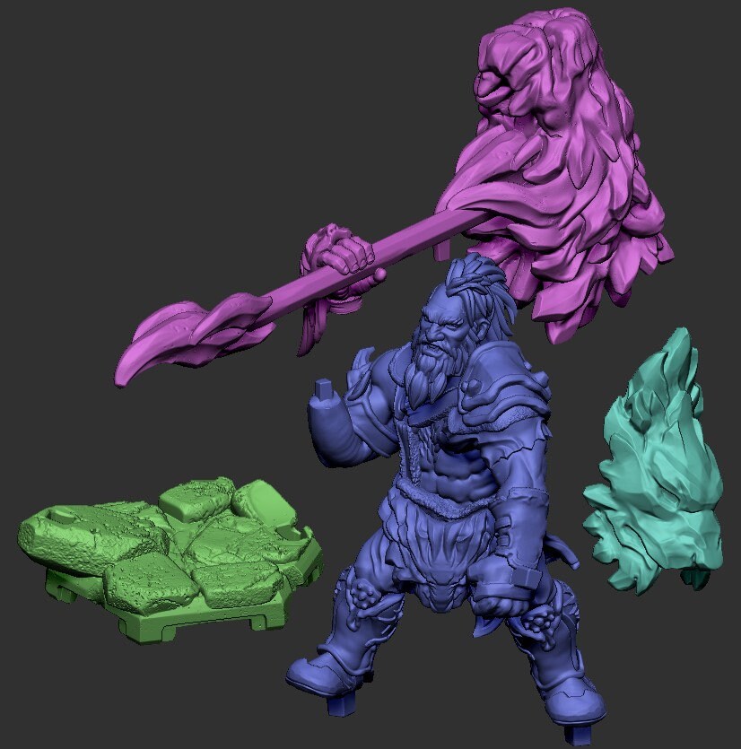 Hagall (Snowene Armor Set) - DraGun Studios - 28mm / 32mm / 36mm / 75mm