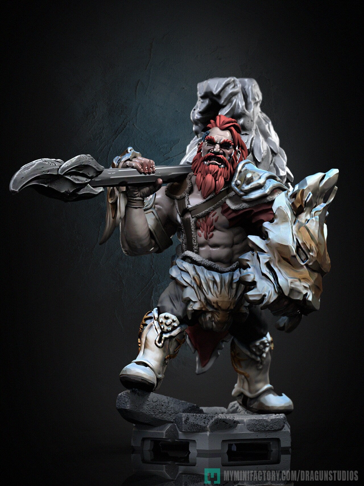 Hagall (Snowene Armor Set) - DraGun Studios - 28mm / 32mm / 36mm / 75mm
