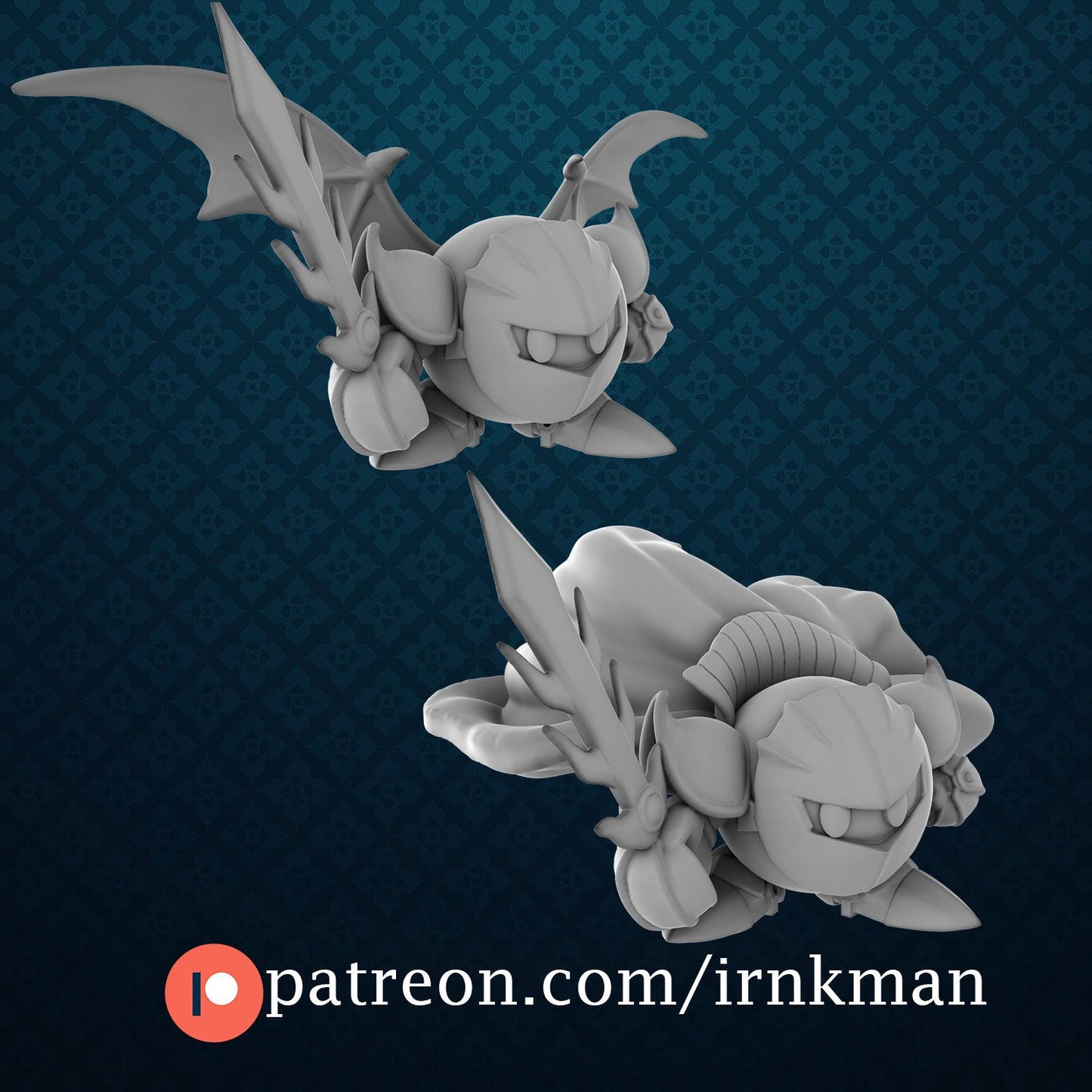 Meta Knight Miniature - Irnkman's Minis - 28mm / 32mm / 36mm