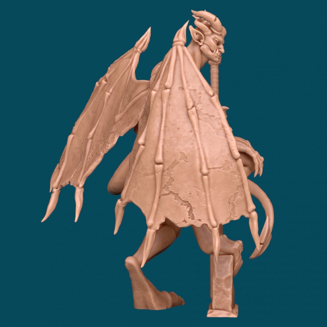 Gargoyle, Stone Warrior - Awkward Penguin’s Minis - 28mm / 32mm / 36mm