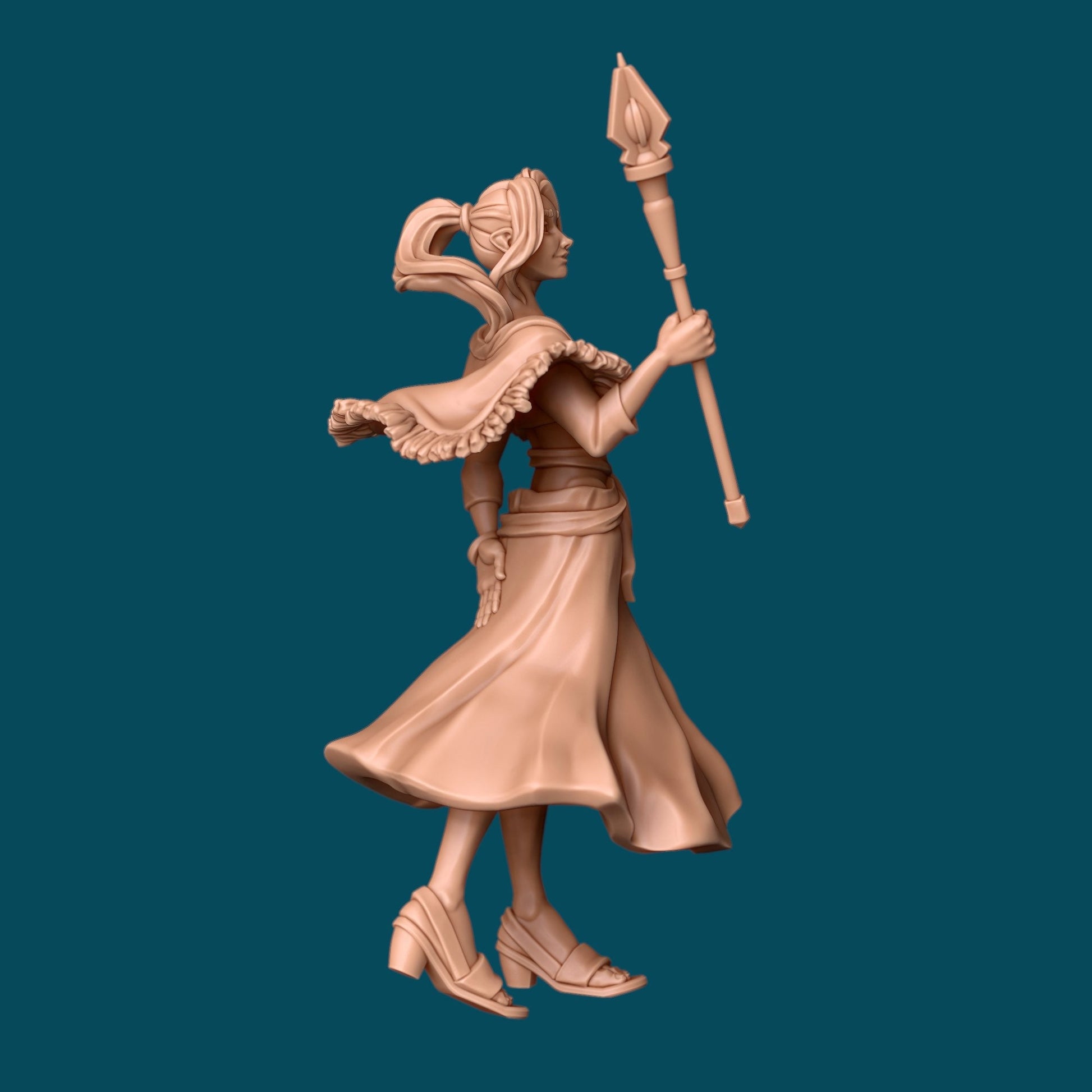 Valeria, Graceful Cleric - Awkward Penguin’s Minis - 28mm / 32mm / 36mm