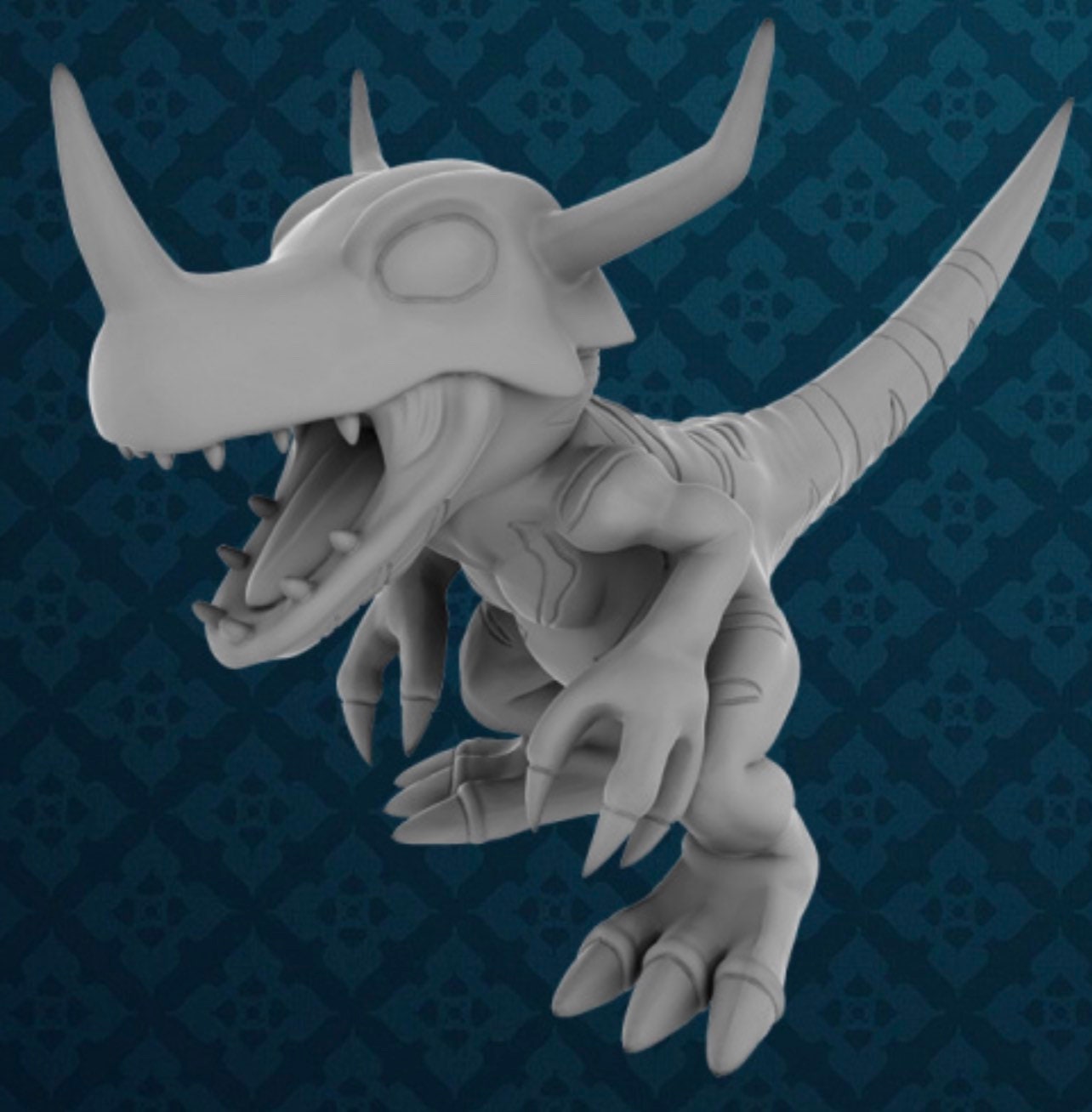 Greymon Digivolution Line Miniatures - Irnkman's Minis