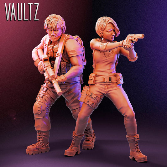 Jean & Carlito Miniature - VaultZ - 28mm / 32mm / 36mm