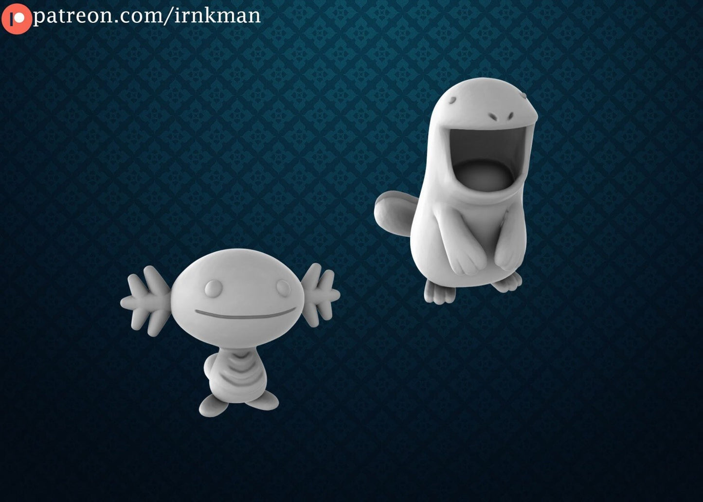 Wooper / Quagsire Miniatures - Irnkman's Minis