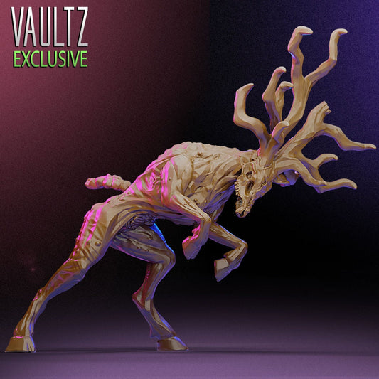 Zombie Deer Miniature - VaultZ - 28mm / 32mm / 36mm