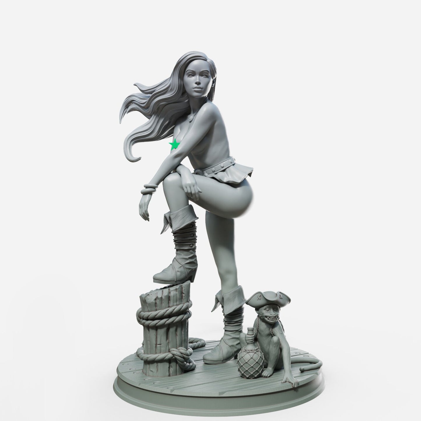 Marina (Pose A, Standard & NSFW) - Female Miniatures - 32mm / 75mm