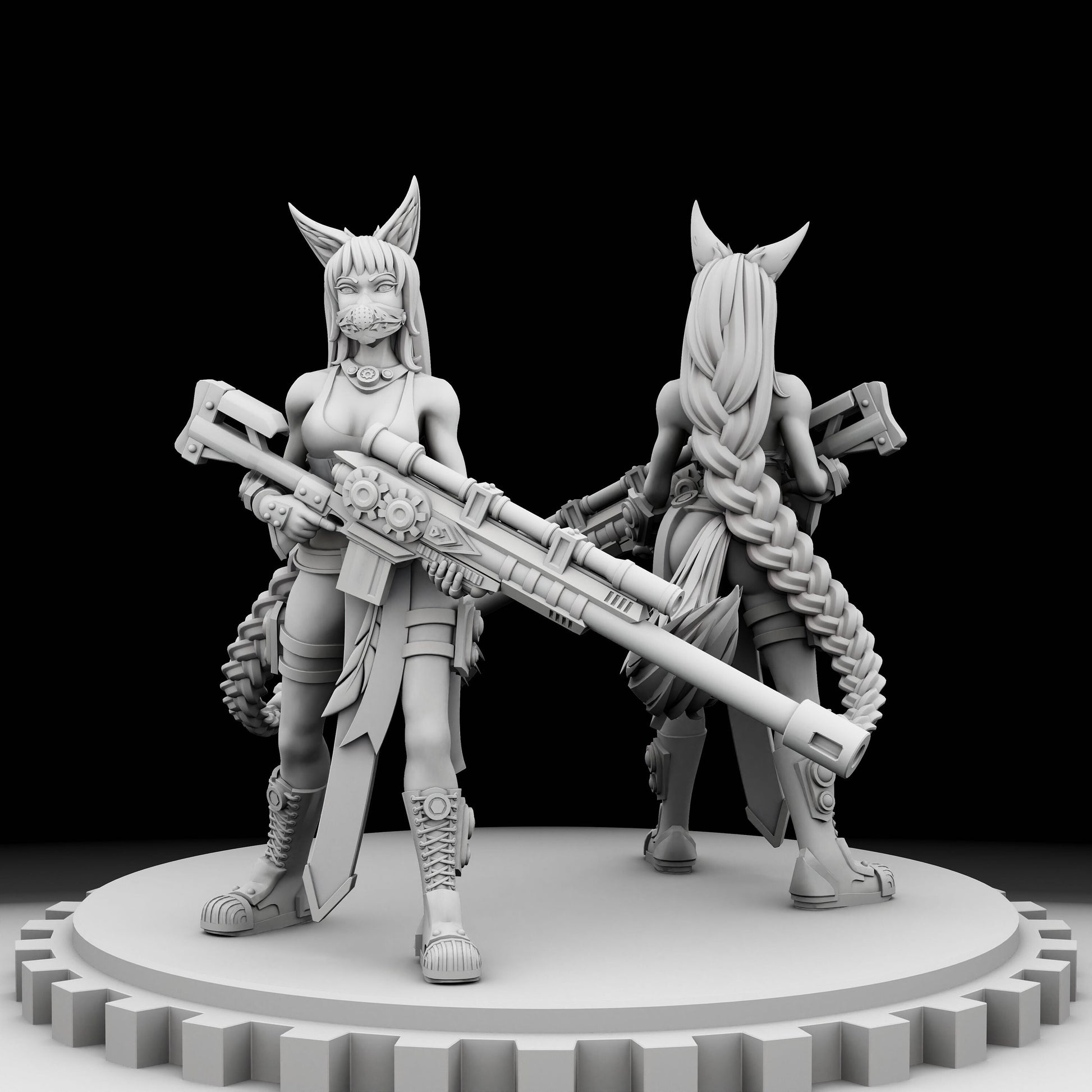 Aurora Vanguard Sergeants / NSFW Pinup - Feathr0z - 32mm