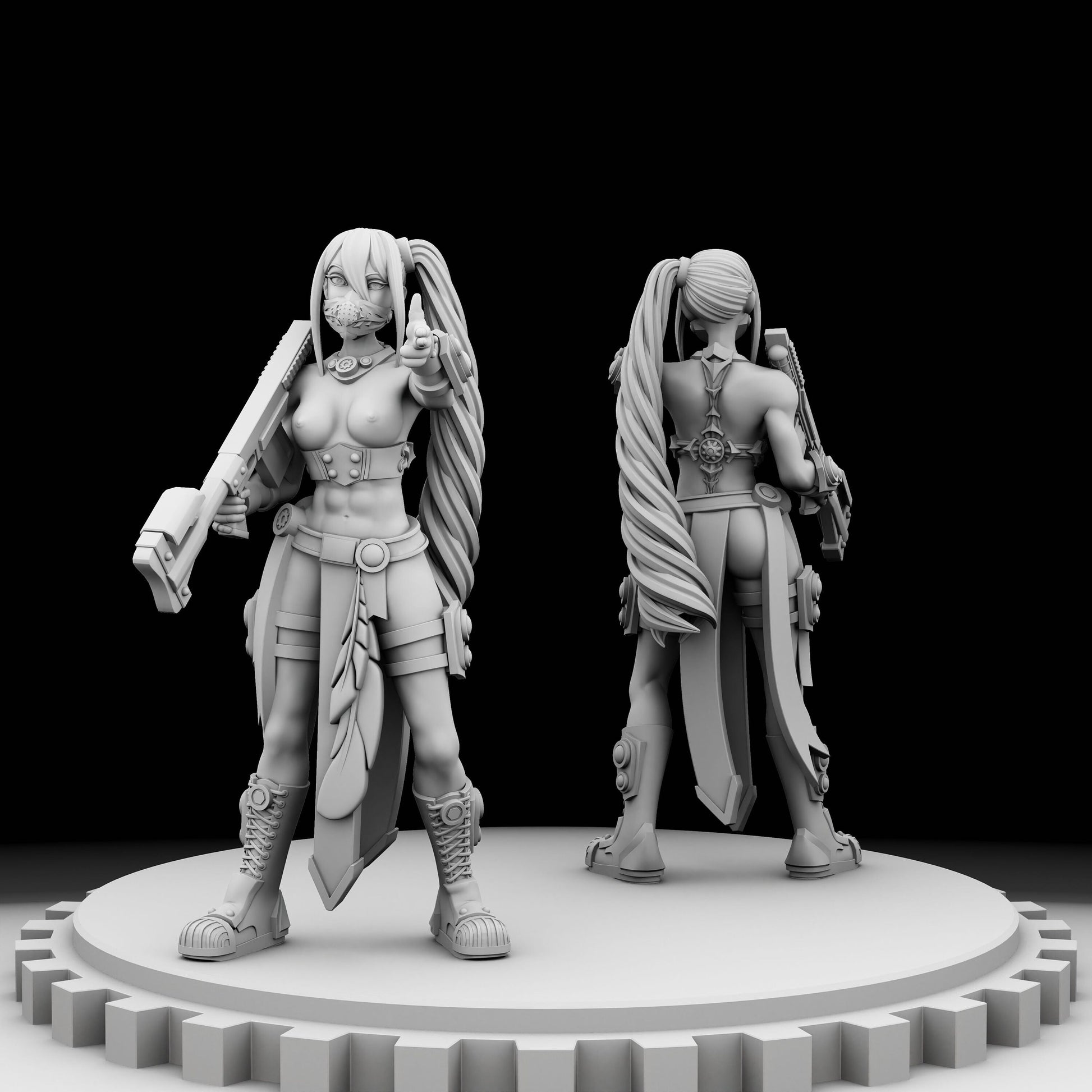 Aurora Vanguard Sergeants / NSFW Pinup - Feathr0z - 32mm