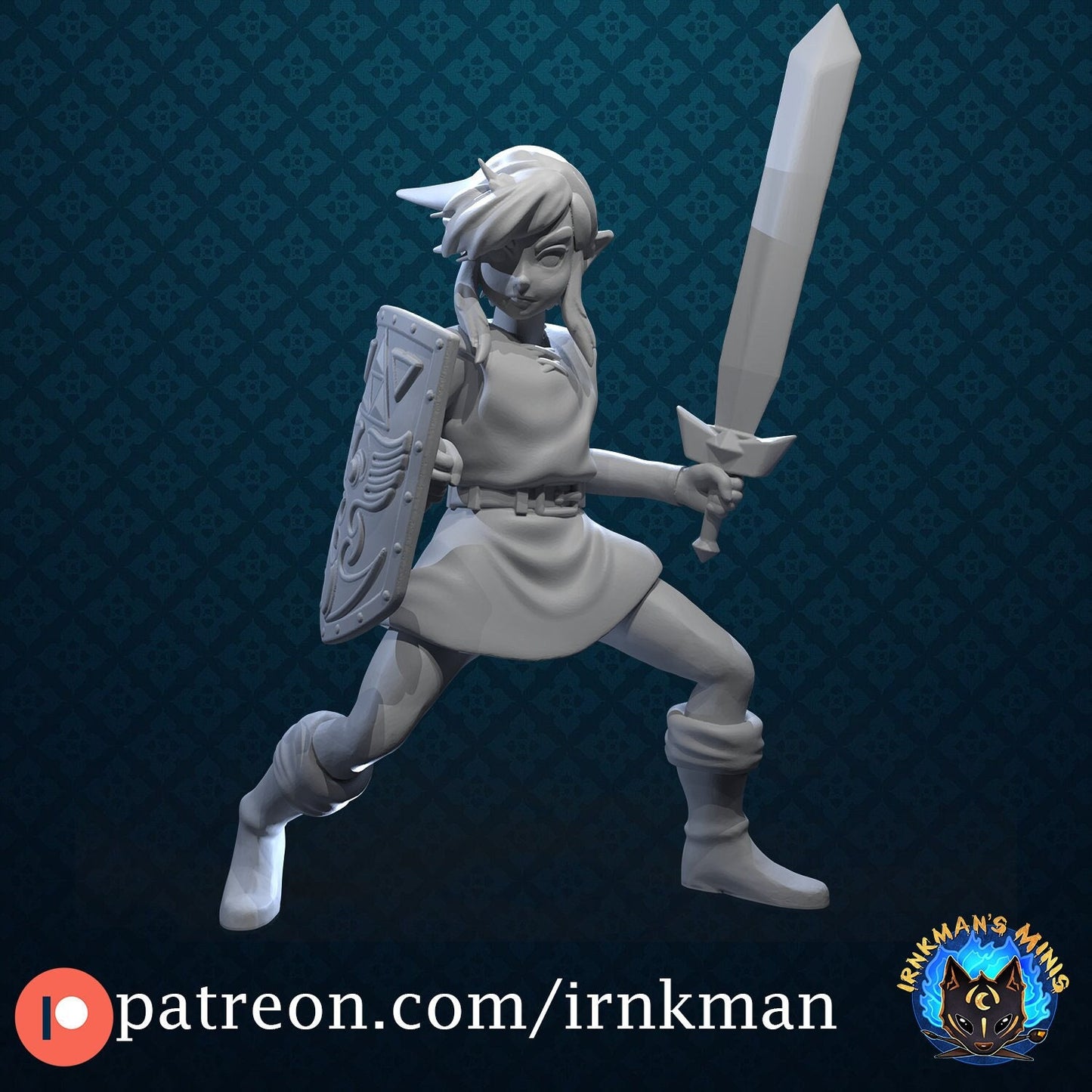 Time Traveling Elf Miniature - Irnkman's Minis - 28mm / 32mm / 36mm