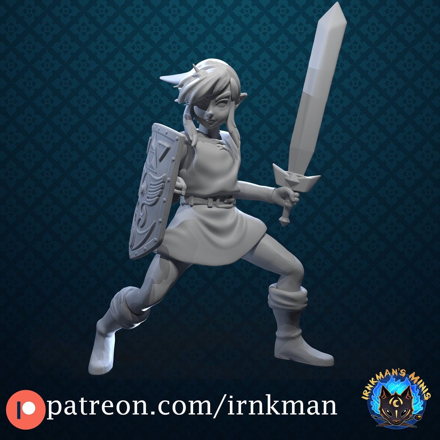 Time Traveling Elf Miniature - Irnkman's Minis - 28mm / 32mm / 36mm