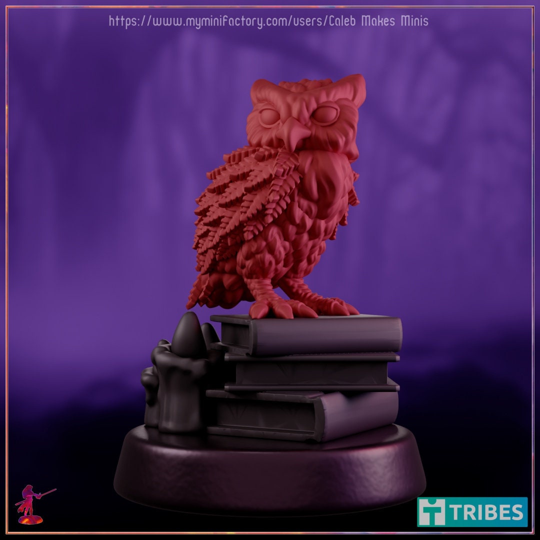 Owl Familiar - Caleb Makes Minis - 28mm / 32mm / 36mm