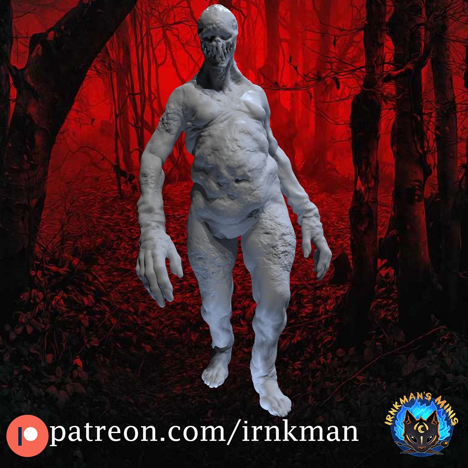 Regenerating Zombie Miniature - Irnkman's Minis - 28mm / 32mm / 36mm