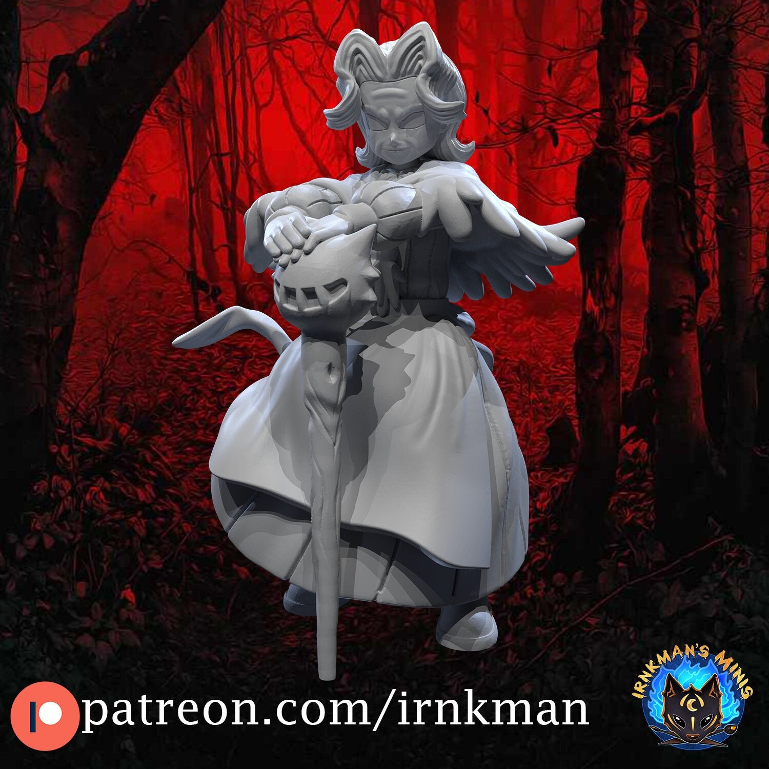 Gym Leader Agatha Miniature - Irnkman's Minis - 28mm / 32mm / 36mm