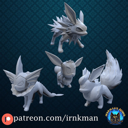 Eevee and Evolutions Miniatures - Irnkman's Minis