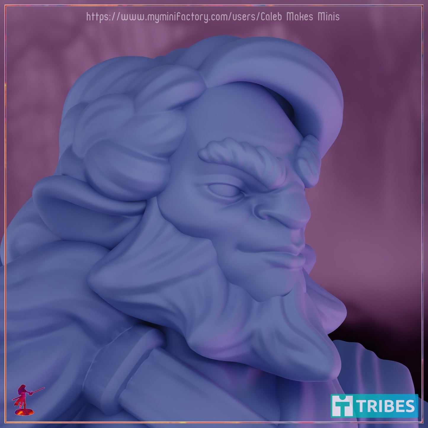 Firbolg Fighter - Caleb Makes Minis - 28mm / 32mm / 36mm